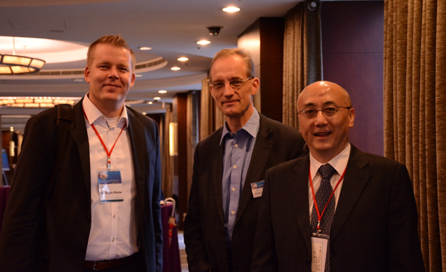 Dr. Rami Ahola of IBM, Dr. Peter Lendermann (CEO D-Simlab) and Dr. C. Hsu (programme chair)
